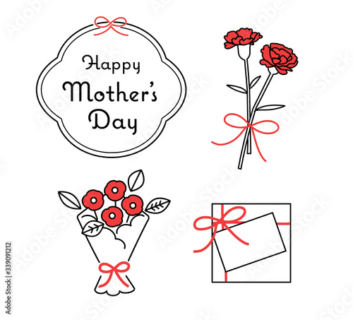 母の日イラストセット