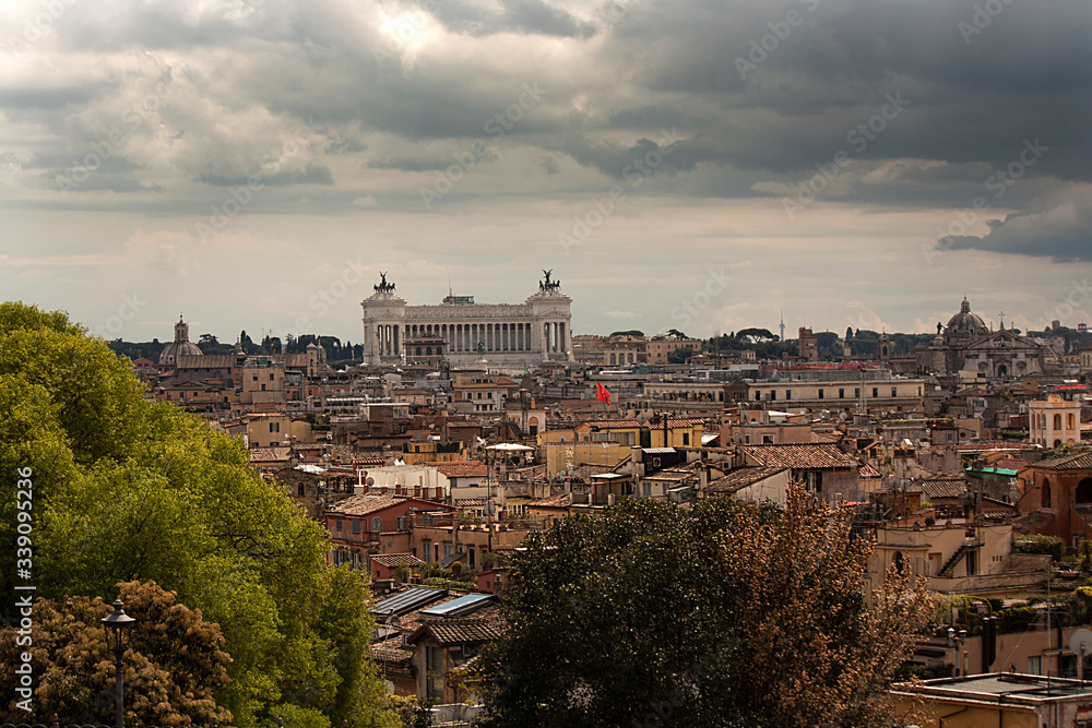 Rome Italy landscape, a view of the eternal city