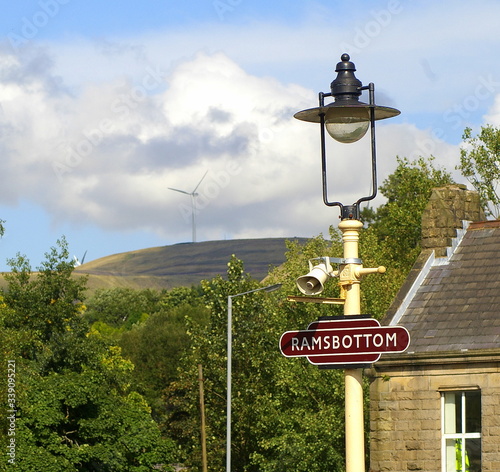 Ramsbottom station vintage railway sign