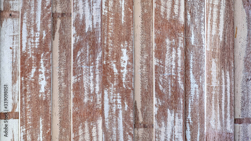 pastel wood wooden white With plank texture wall background feeling of looking old and beautiful