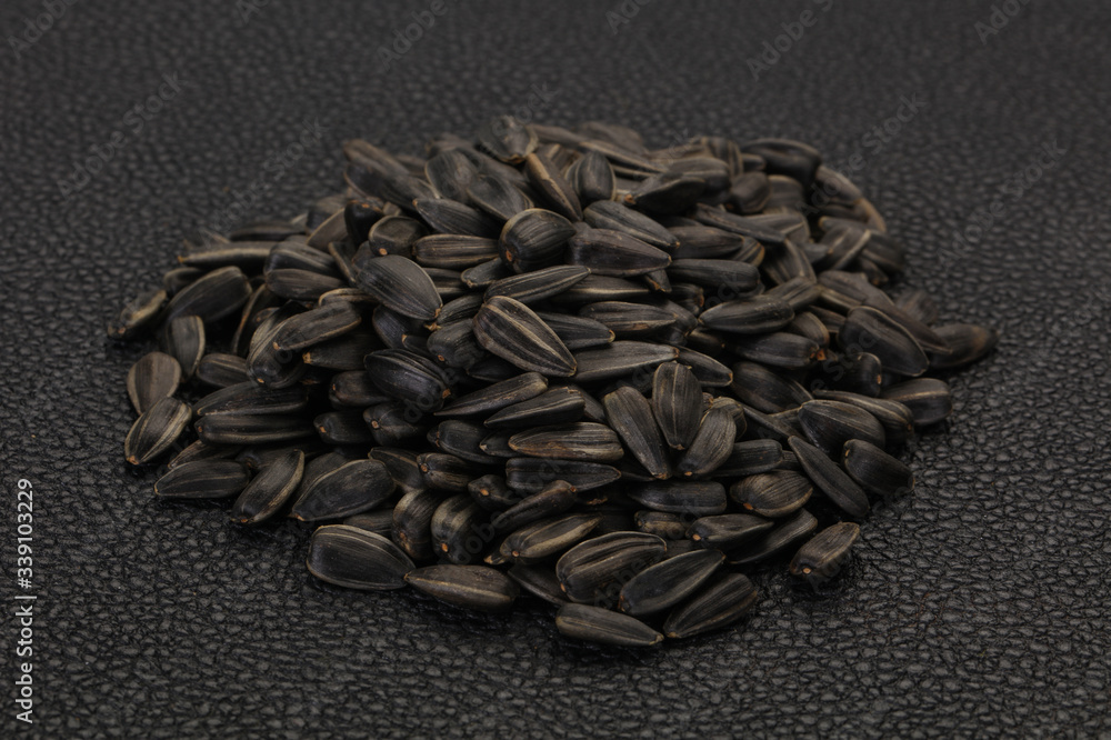 Tasty roasted sunflower seeds heap Tasty roasted sunflower seeds heap