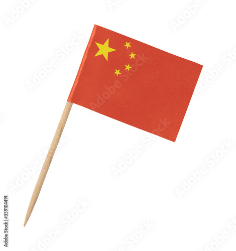 Foto Small paper Chinese flag on wooden stick