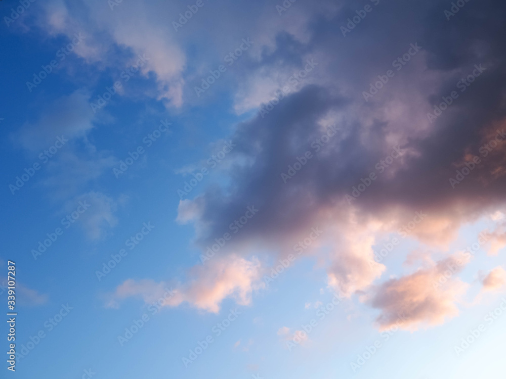 Background of blue sky and gray clouds. Before the rain Background of blue sky and gray clouds. Before the rain