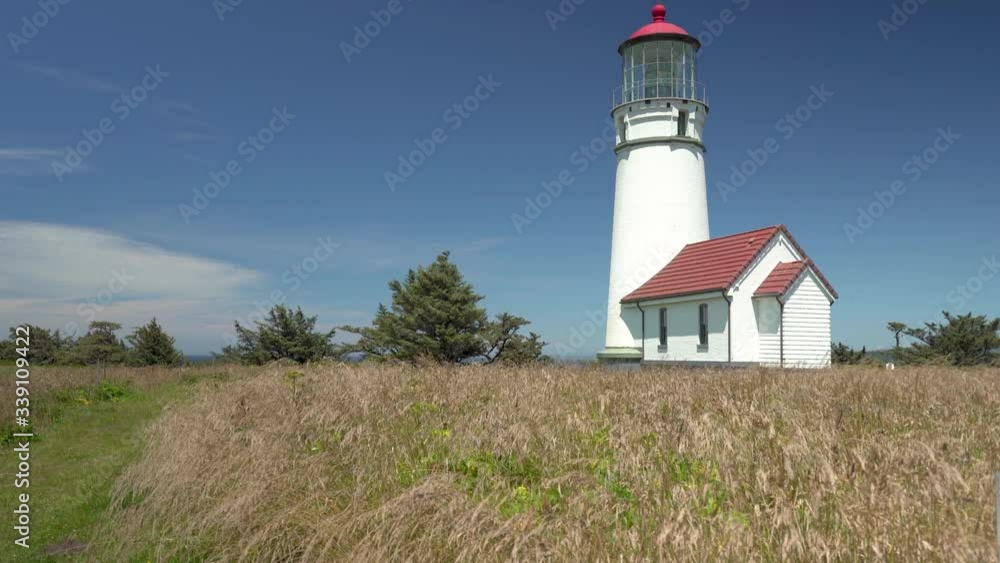 Cape Blanco Lighthouse in the tall grass on Oregon Coast Cape Blanco Lighthouse in the tall grass on Oregon Coast