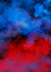 colorful smoke on black background