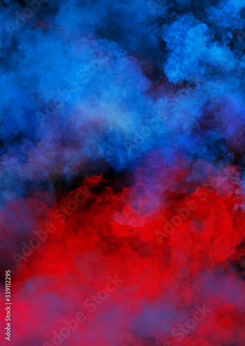 Fototapeta Naklejka Na Ścianę i Meble -  colorful smoke on black background