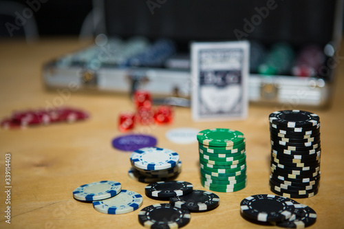 Poker set for board games with friends