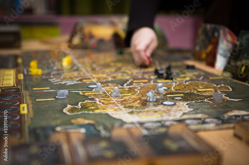 people play board games and have fun