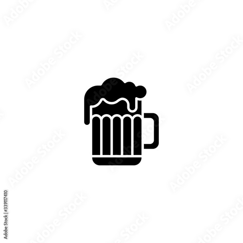 Beer icon. Vector illustration of a beer glass icon. Alcohol sign. Drink symbol for your web site design, logo, app, UI. Vector illustration, EPS10. 