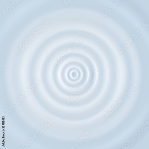 Round ripple on the liquid surface. Top view