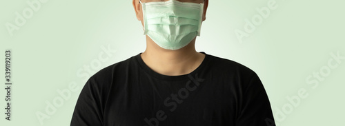 virus Coronavirus COVID-19 protection face mask against coronavirusmask hospital header  Banner panorama medical photo