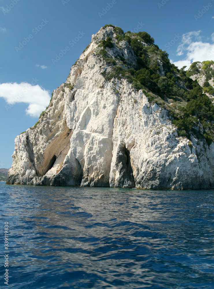 Naklejka premium Blue Caves on Zakynthos island, Greece