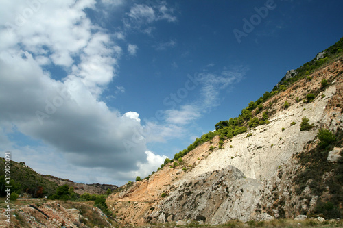 An aggregate mine, Zakynthos island, Greece