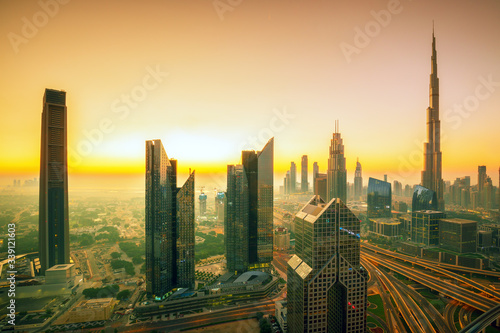 Dubai city center view, United Arab Emirates 