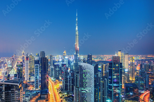 Dubai city center view  United Arab Emirates 