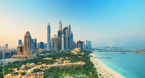 Amazing Dubai Marina skyline at sunset, United Arab Emirates © Rastislav Sedlak SK