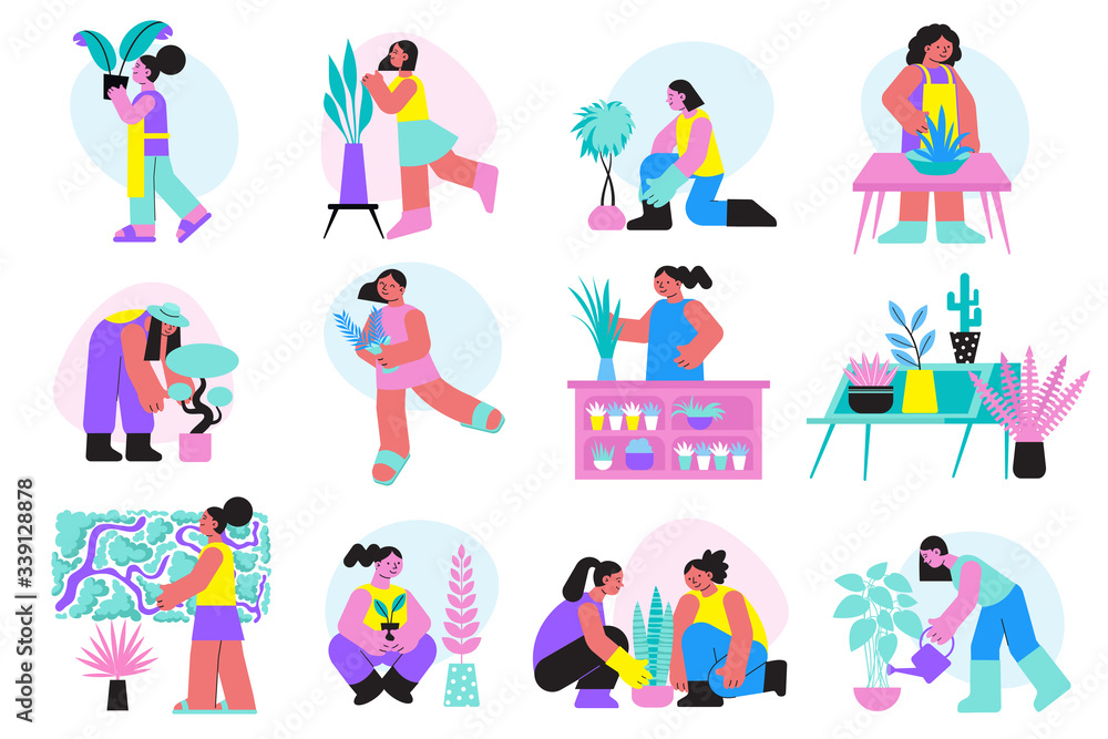 Home Gardening Icon Set