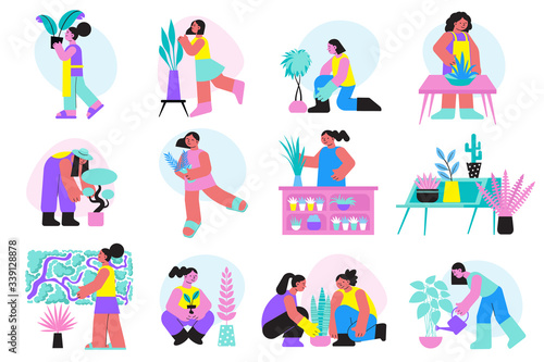 Home Gardening Icon Set