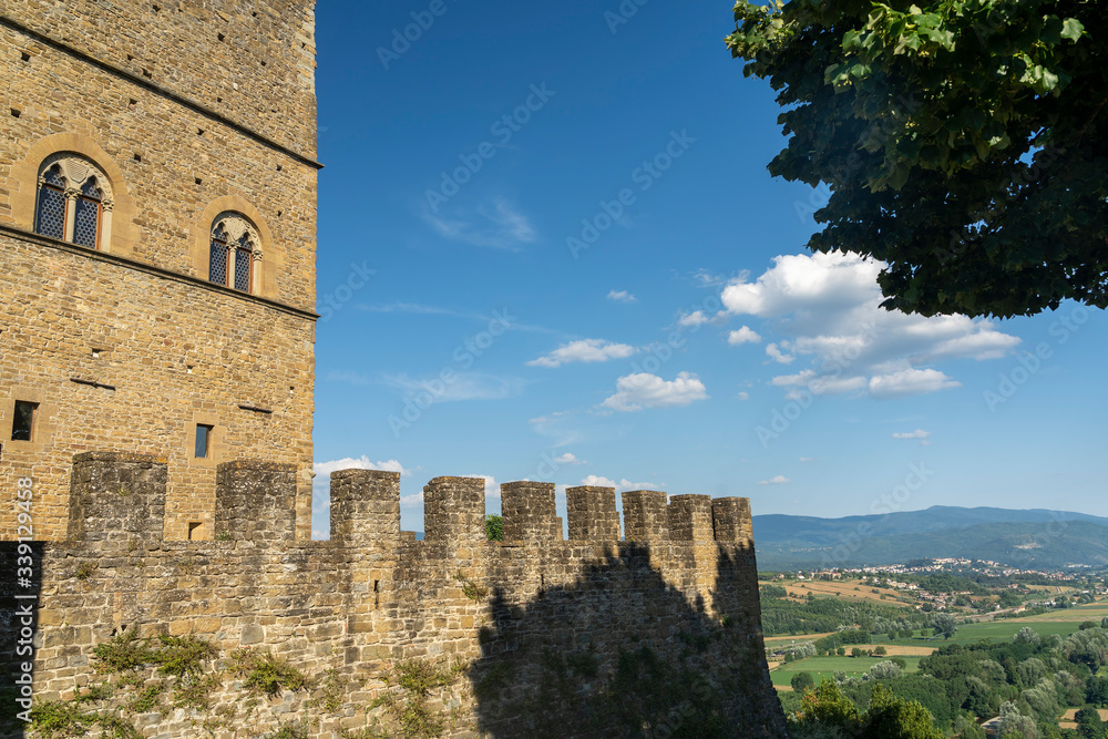 Obraz premium Poppi, Tuscany and the castle