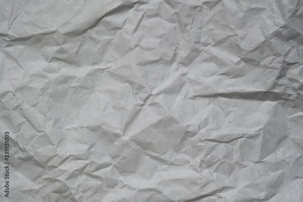 Fototapeta premium Texture of old recycle crumpled paper, can be use as abstract background, wallpaper, webpage, copy space for text.