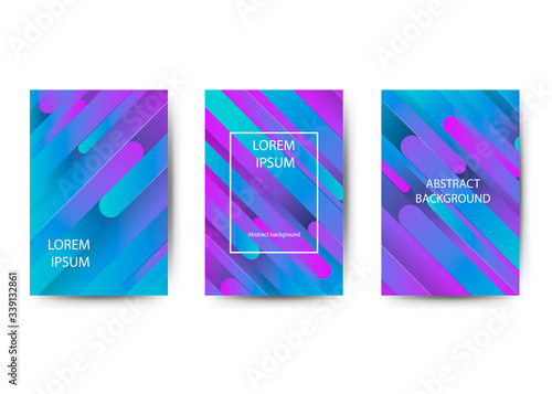 Abstract geometric colorful banners. Set - vector stock.