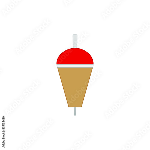 accessory rod for fishing with rod. illustration for web and mobile design.