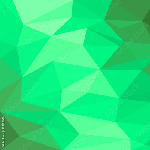 Green modern low poly concept banner