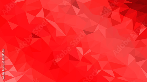 Red modern low poly structure illustration