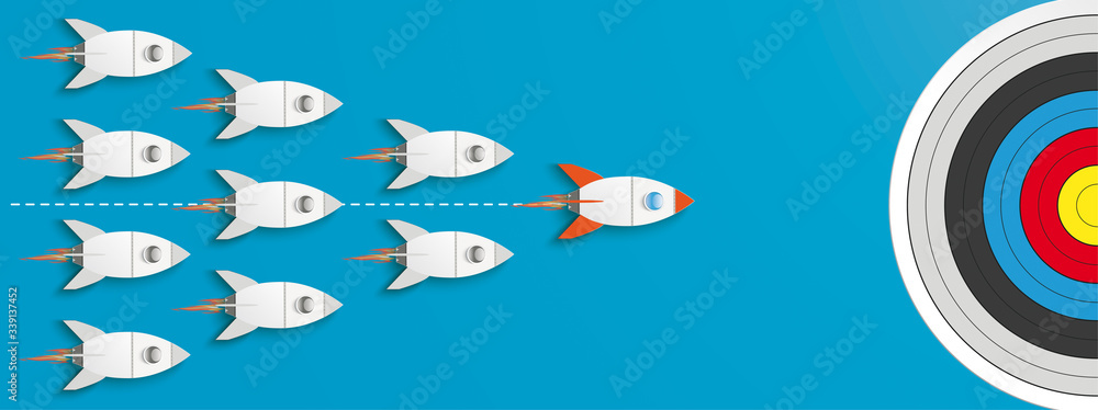 Leader Rocket Target First Startup Blue Header Leader Rocket Target First Startup Blue Header
