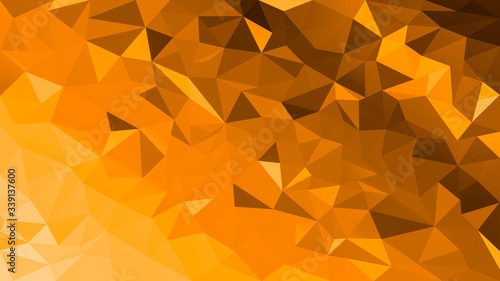 Abstract background with yellow triangles. Beautiful low poly illustration