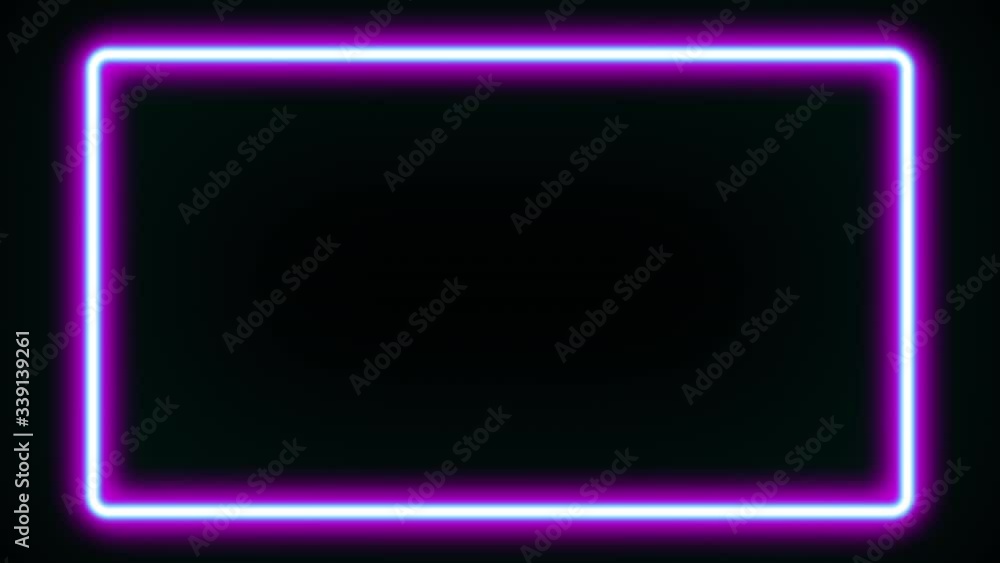 Blinking Neon Frame Animation Blinking Neon Frame Animation