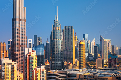 Dubai city center view  United Arab Emirates