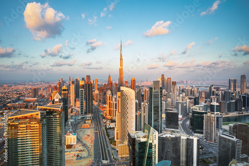 Dubai city center view, United Arab Emirates