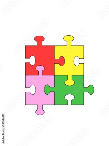 colorful puzzle pieces