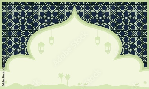 Ramadan kareem islamic background design Premium Vector