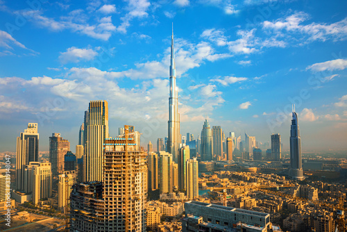 Dubai city center view, United Arab Emirates