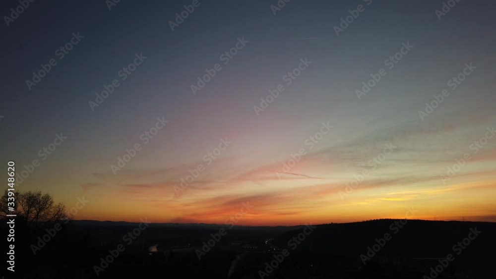 Sonnenuntergang im Neckartal Sonnenuntergang im Neckartal