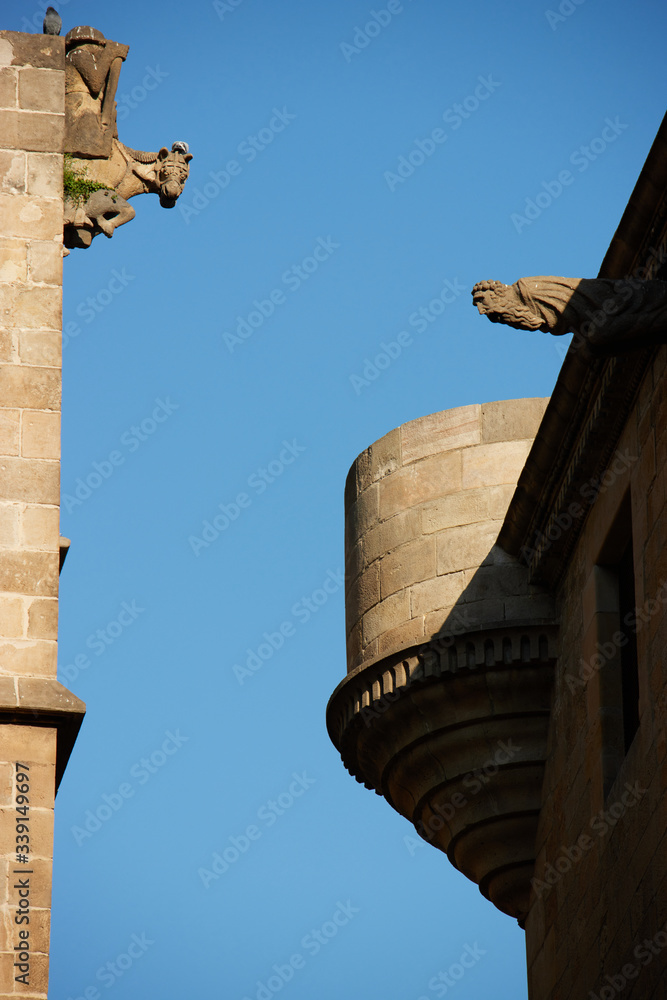 The Barri Gothic of Barcelona,Spain