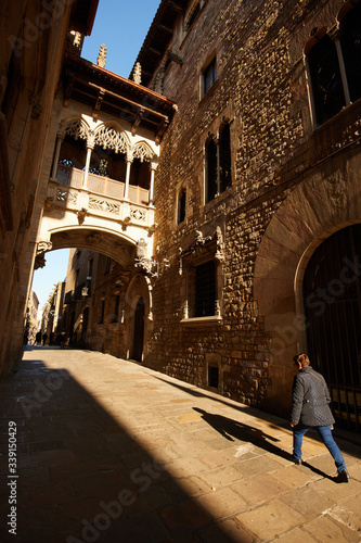 Pont del Bisbe Barcelona in Catalonia, Spain