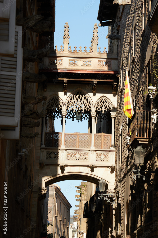 Pont del Bisbe Barcelona in Catalonia, Spain