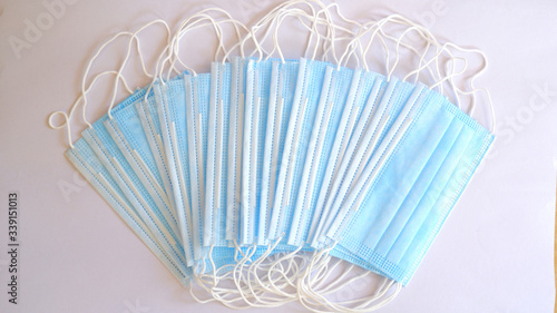 Wallpaper Mural Surgical mask or face mask for virus protection on white background Torontodigital.ca