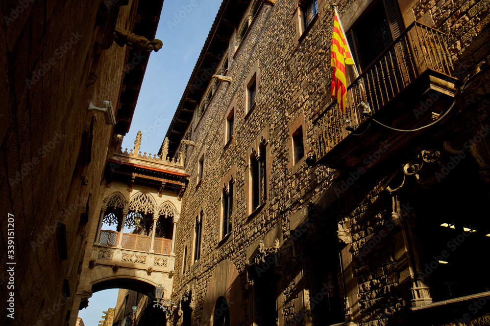 Pont del Bisbe Barcelona in Catalonia, Spain