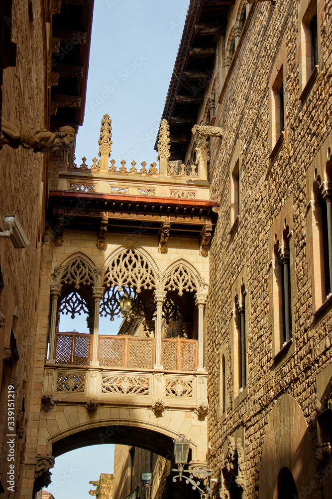 Pont del Bisbe Barcelona in Catalonia, Spain