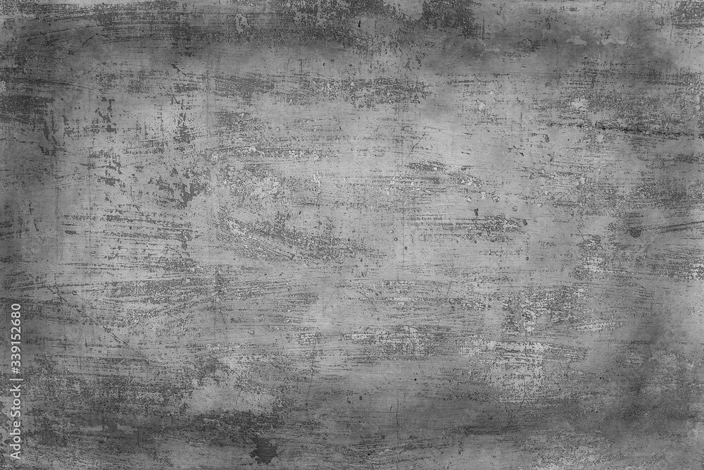 Fototapeta premium old gray wall / abstract vintage gray background, texture old concrete, plaster crack