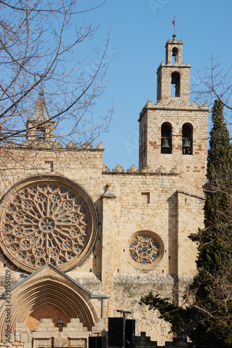 Monastery of Sant Cugat in Catalonia, Spain photo