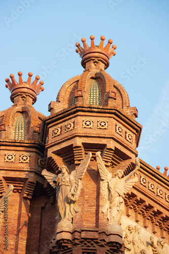 Obraz na płótnie Arc de Triomf in Barcelona, Spain w salonie