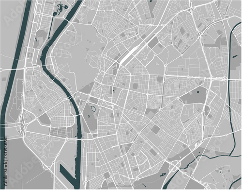 map of the city of Sevilla, Spain