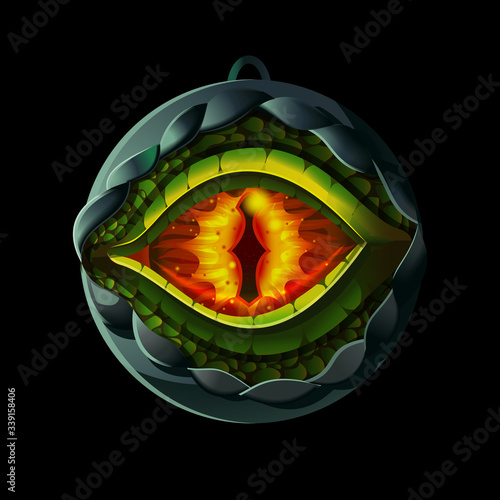 Game icon with dragon eye