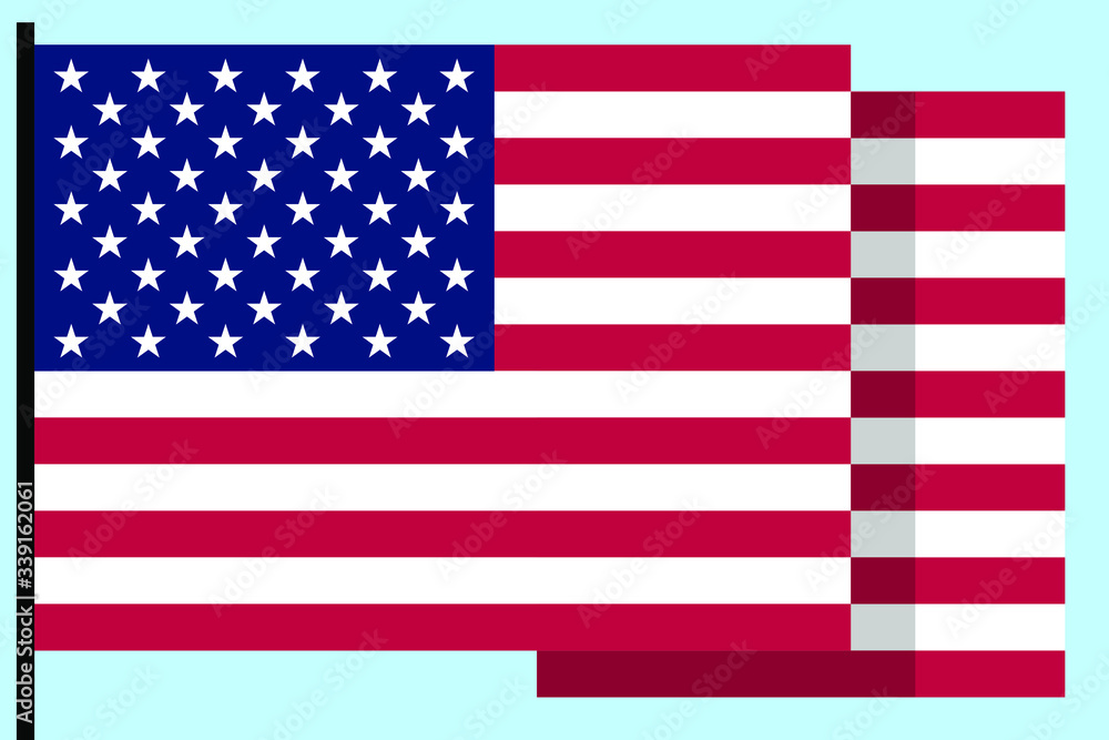 Fototapeta premium united states flag vector