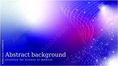 Abstract structure for science or medical background genetic engineering and gene manipulation. Innovation technology concept network scientific research.